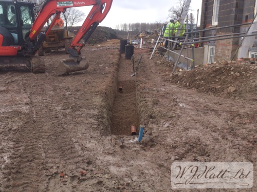Foul drainage new build