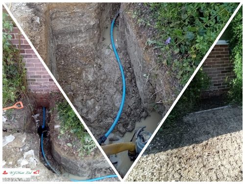 Sometimes it's more cost-effective to replace all of the pipework into the house than find an awkward leak